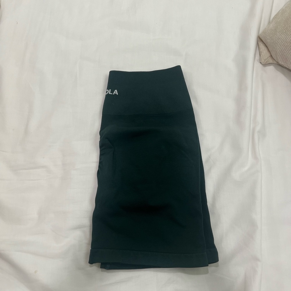 Aurola Women's Dark Green Athletic Shorts